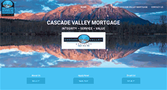Desktop Screenshot of cascadevalleymortgage.com