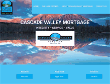 Tablet Screenshot of cascadevalleymortgage.com